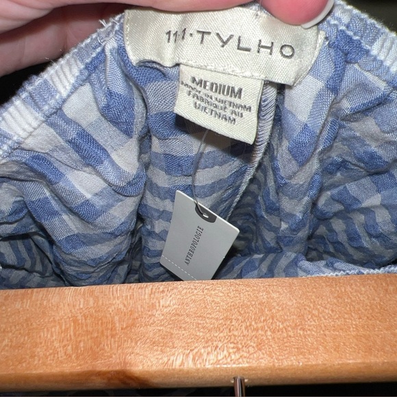 11.1 Tylho Anthropologie Gingham Cottage Core Summer Dress Medium - Picture 5 of 6